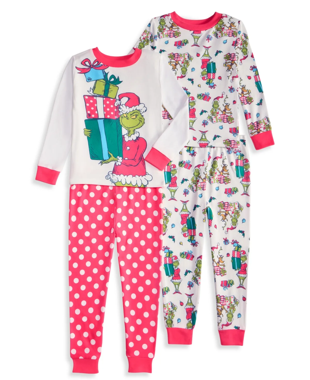 The Grinch Long-Sleeve Top, Pants, and 2 Coordinating Pieces, 4-Piece Set by Dr Seuss