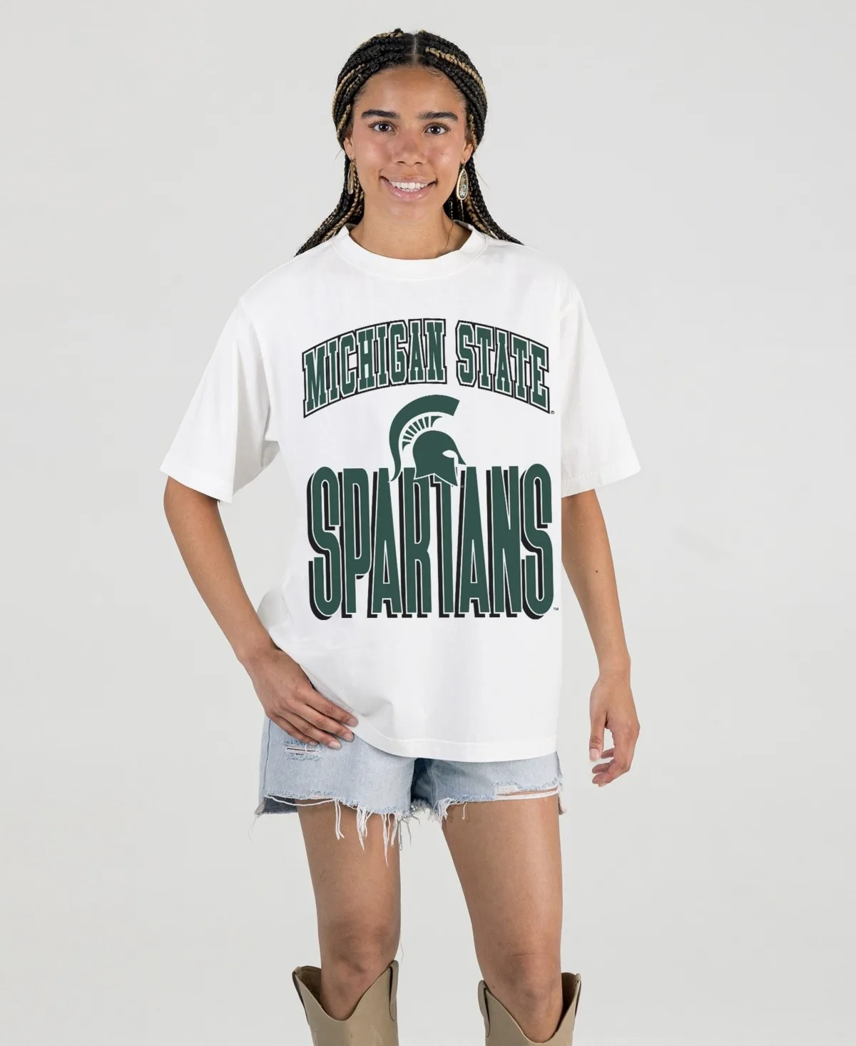Michigan State Spartans Oversized Fierce Focus T-Shirt