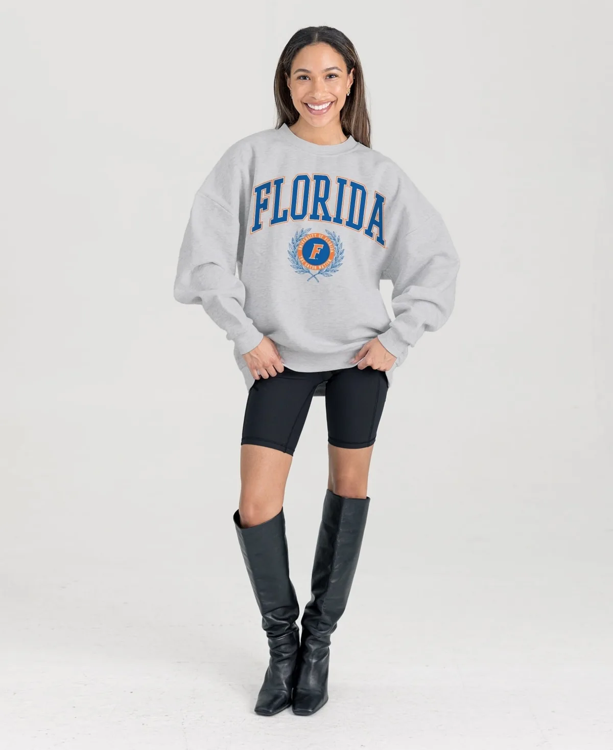Florida Gators Oversized Tradition Refined Premium Fleece Sweatshirt by Gameday Couture