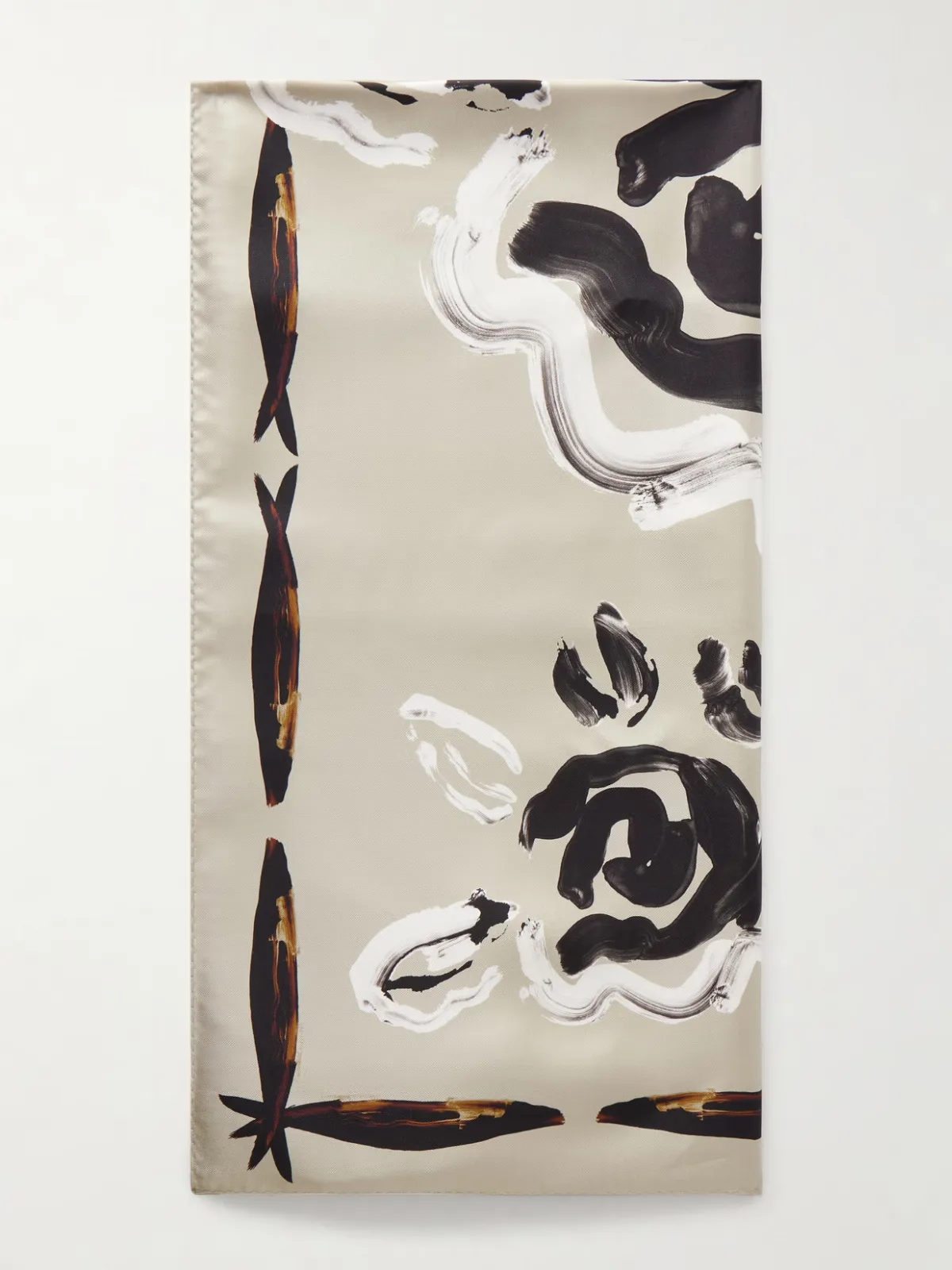 - Floral-print Silk-twill Scarf -