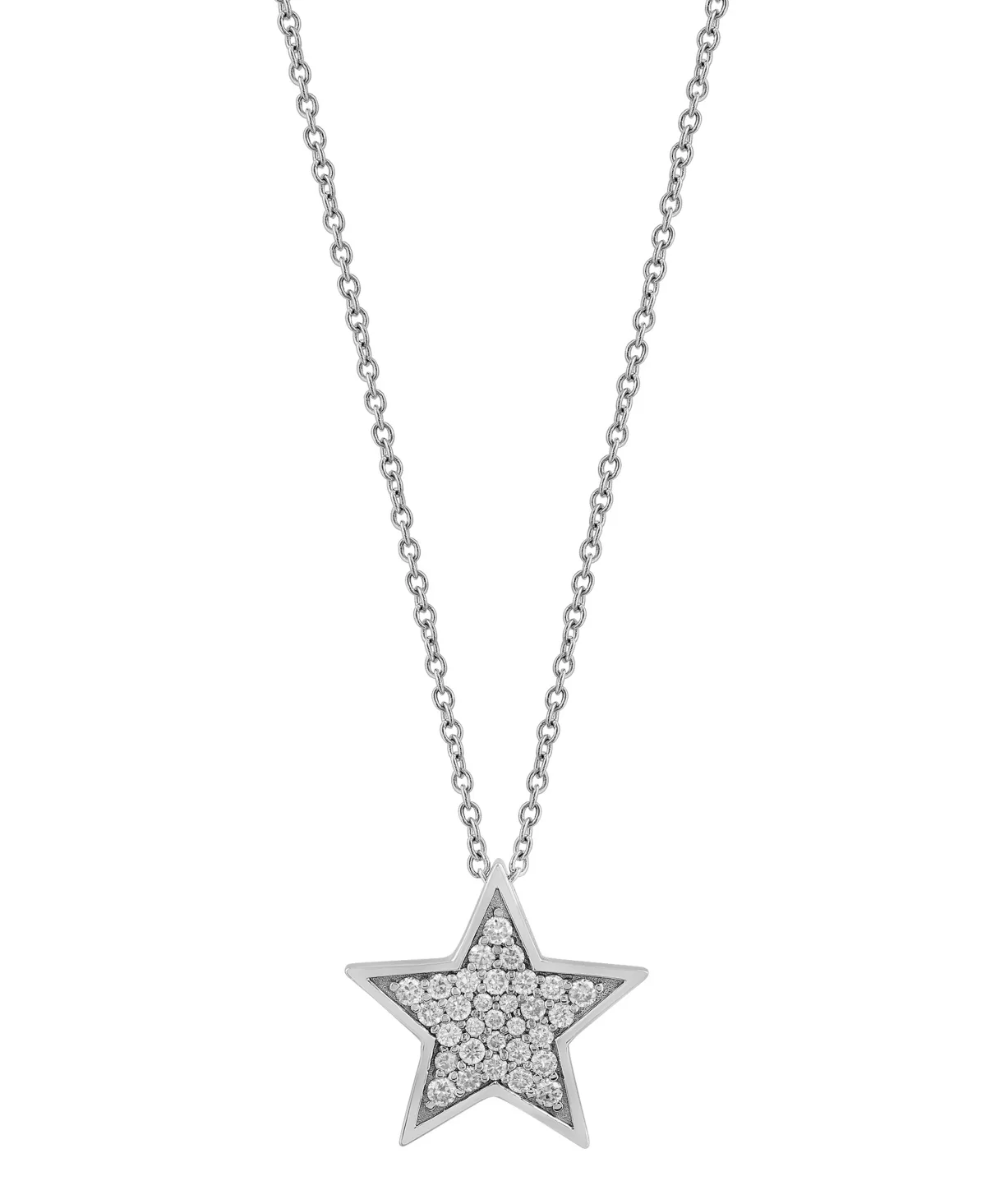 Lab-Grown Diamond Round Pendant (1/3 ct. t.w.) in 14k Gold Over Sterling Silver by Effy Collection