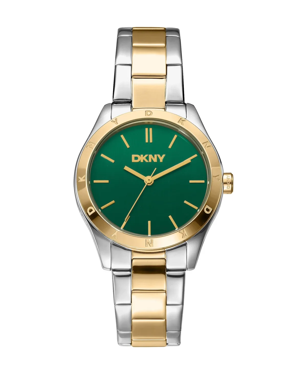 Quartz Two Tone Stainless Steel Bracelet Watch by DKNY
