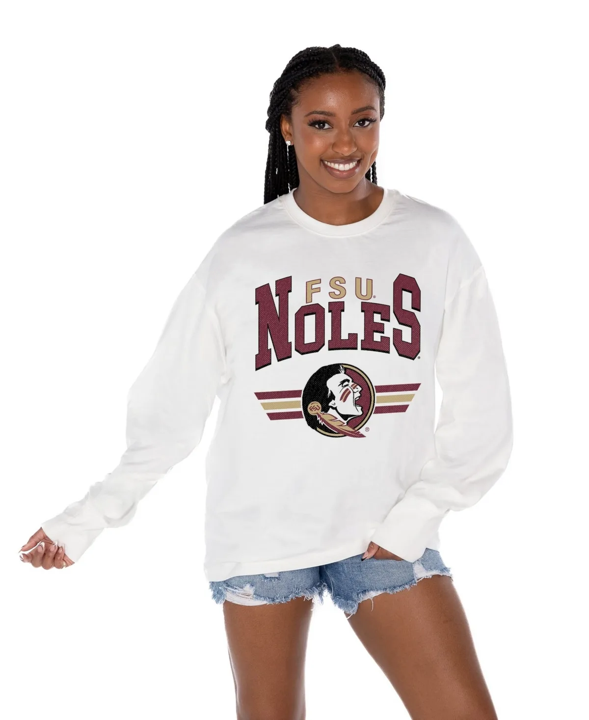 Florida State Seminoles Oversized Swift Strike Long-Sleeve T-Shirt
