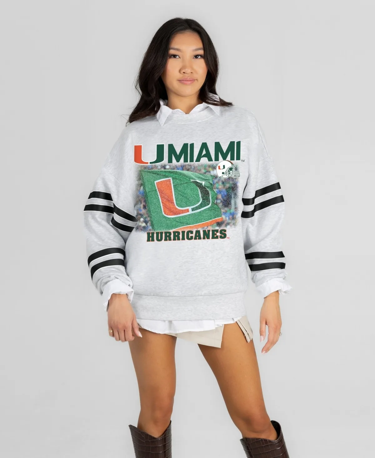 Miami Hurricanes Off the Grid Oversized Fleece Sweatshirt