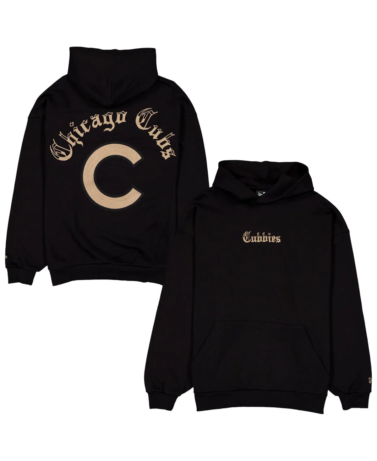 Chicago Cubs Heritage Gothic Lettering Pullover Hoodie by New Era