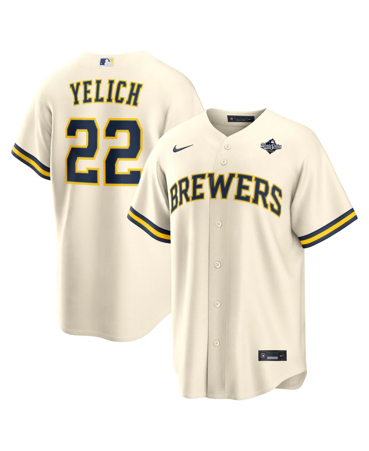 Christian Yelich Milwaukee Brewers 2026 World Series Participant Replica Jersey by Nike