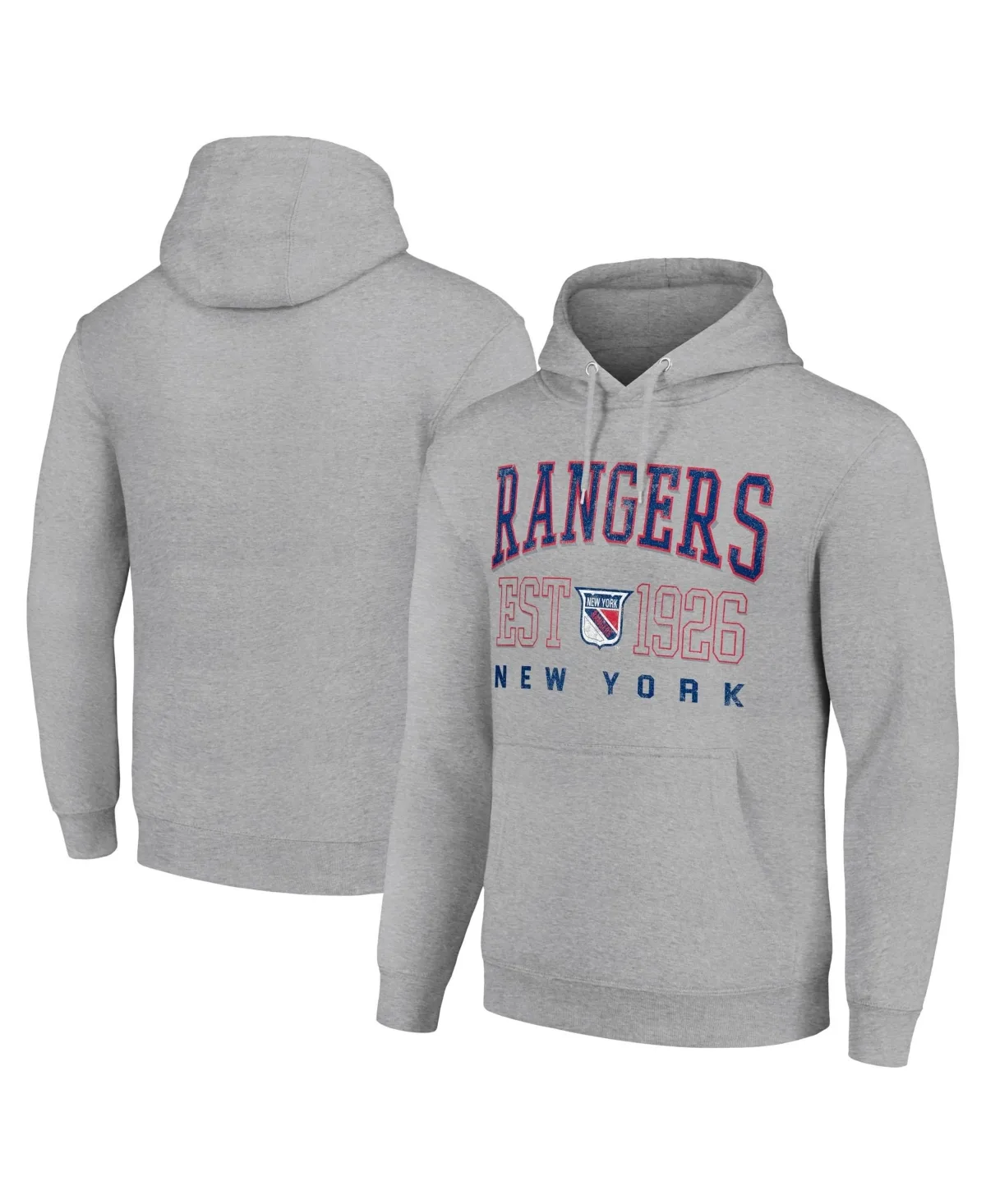 New York Rangers Retro Graphic Pullover Hoodie by Starter