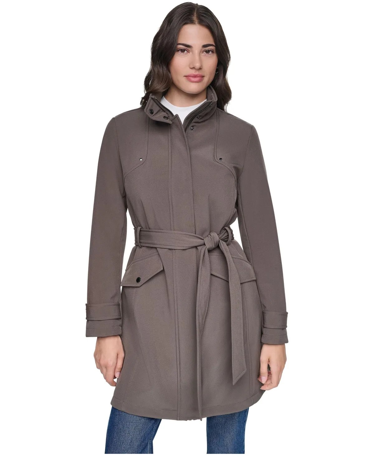 Tinsley Water-Resistant Softshell Trench Coat by Andrew Marc