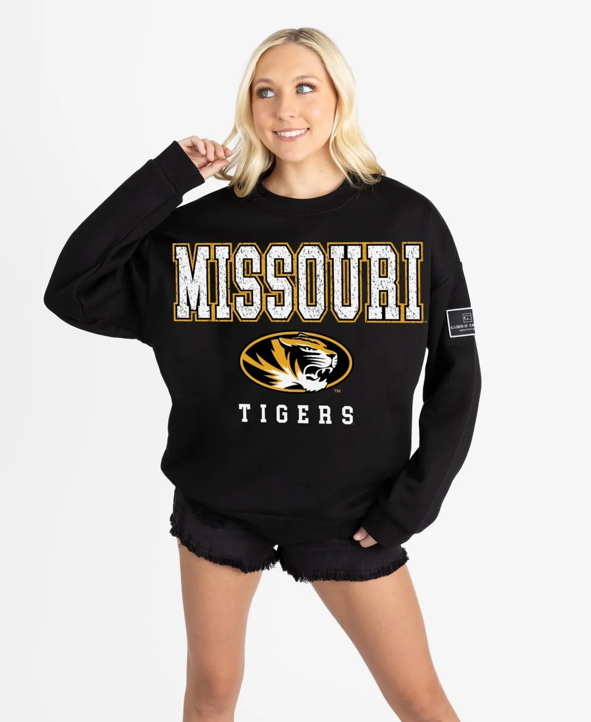 Missouri Tigers Oversized Level Up Black Label Premium Sweatshirt