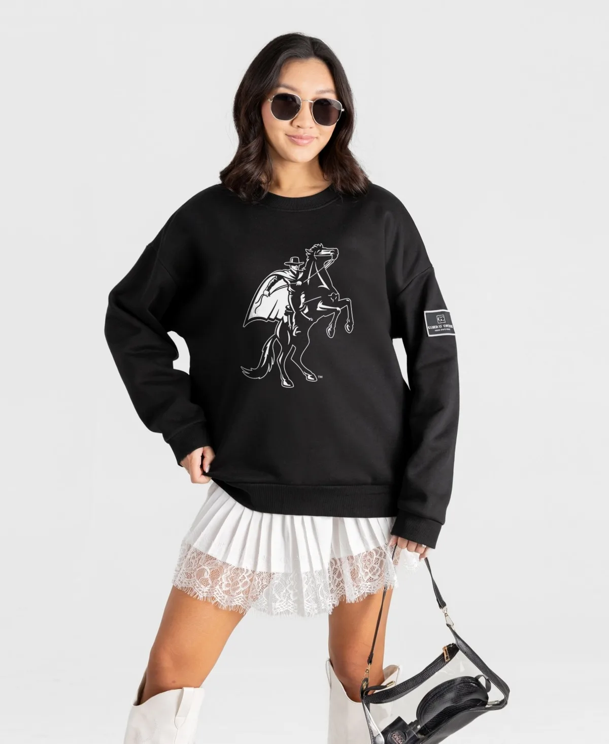 Texas Tech Red Raiders Bold Move Black Label Premium Drop Shoulder Sweatshirt by Gameday Couture