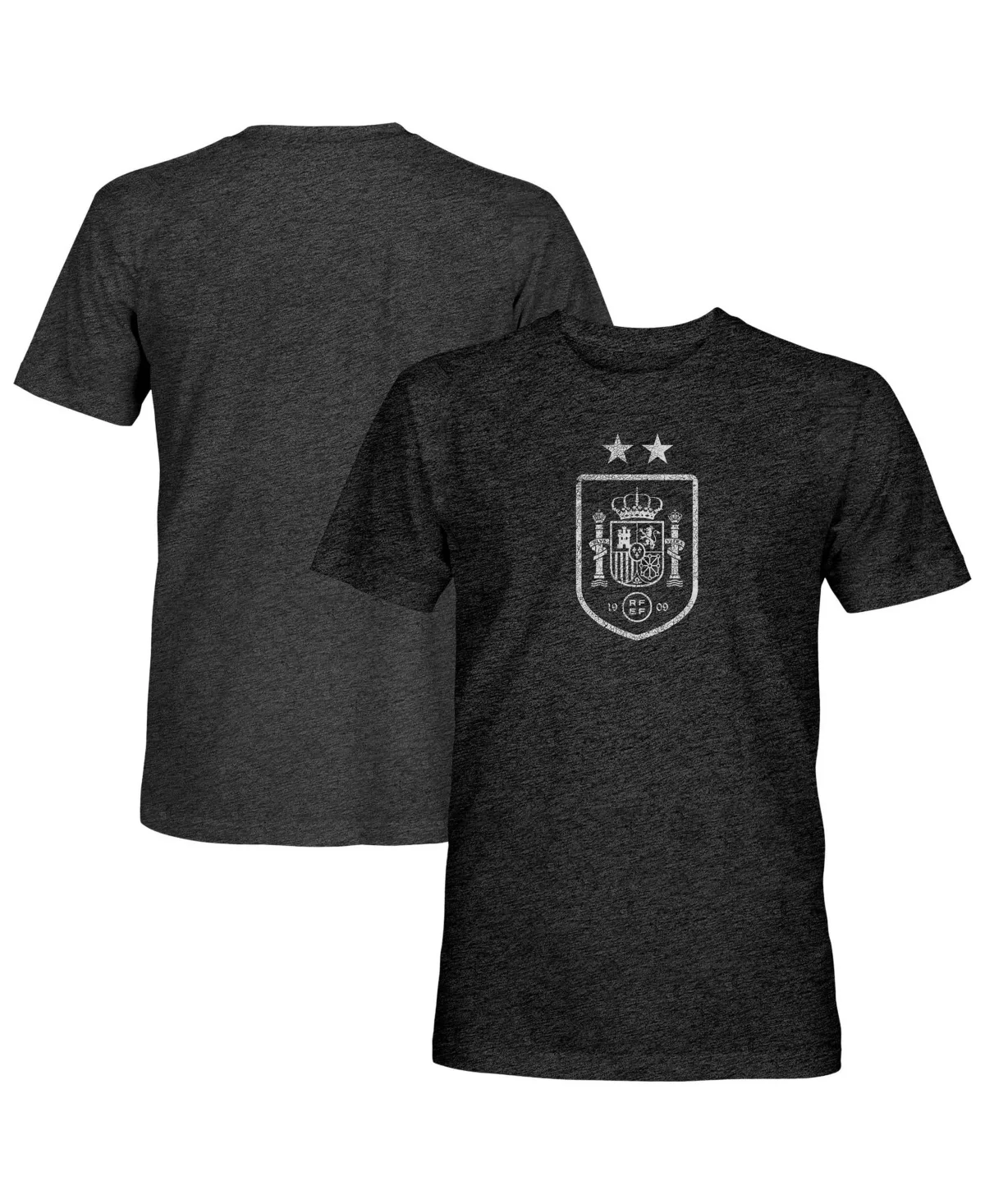Spain National Team Mono Badge Vintage Tri-Blend T-Shirt