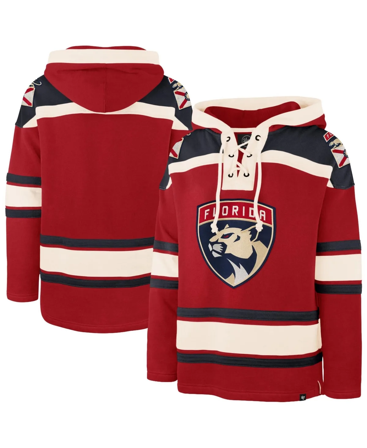 Florida Panthers Superior Lacer Hoodie by 47 Brand