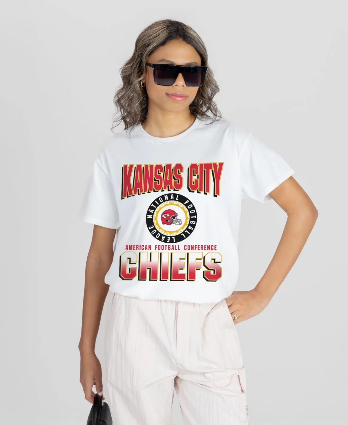 Kansas City Chiefs Oversized All-Time Classic Flowy T-Shirt by Gameday Couture