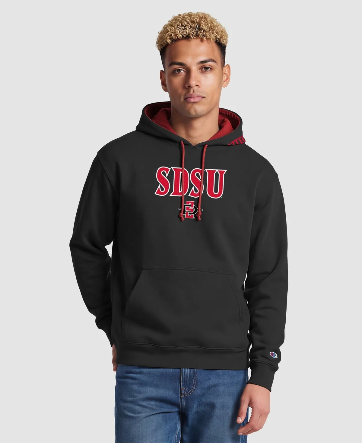 San Diego State Aztecs Contrast Hoodie by Champion