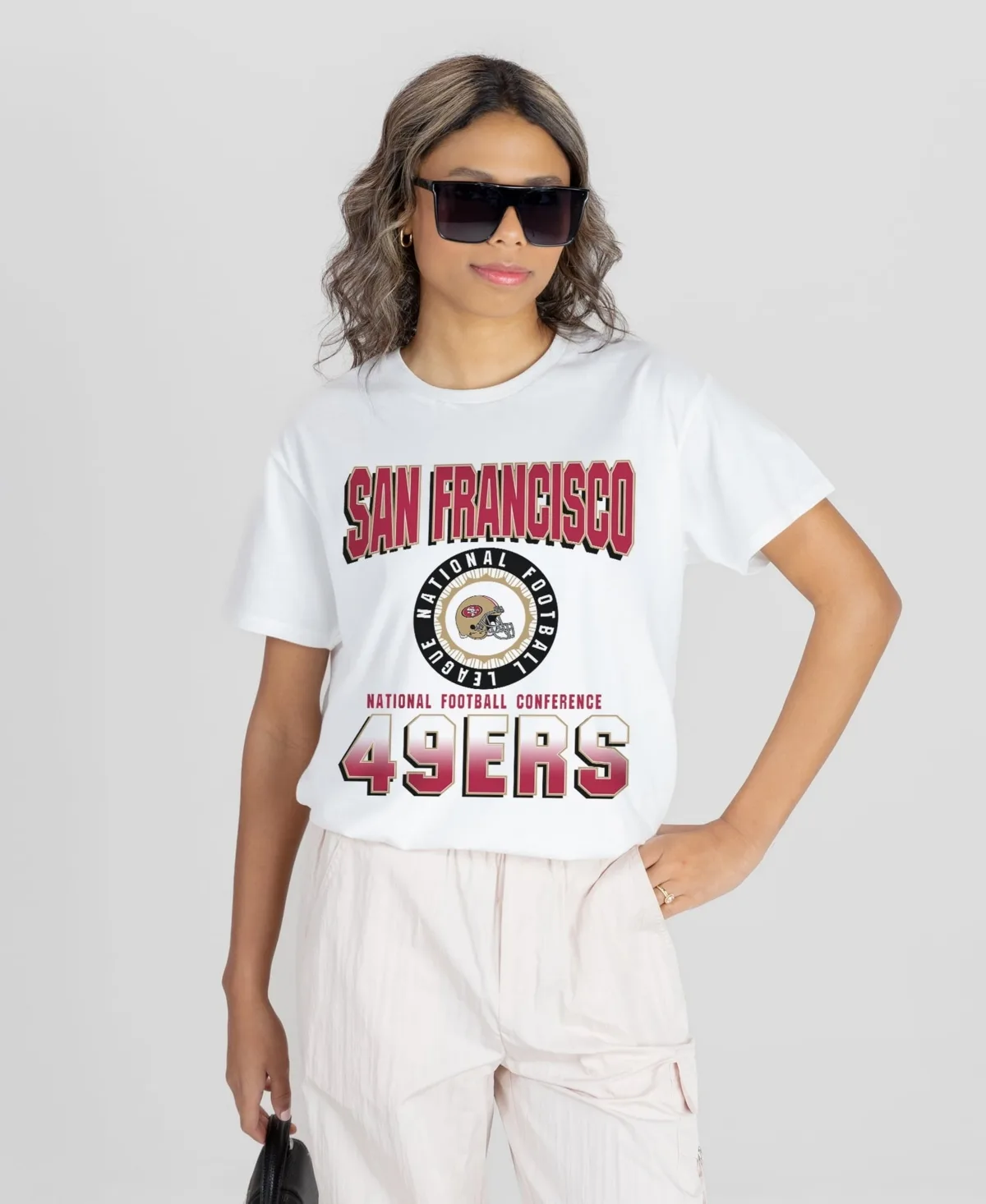 San Francisco 49ers Oversized All-Time Classic Flowy T-Shirt by Gameday Couture