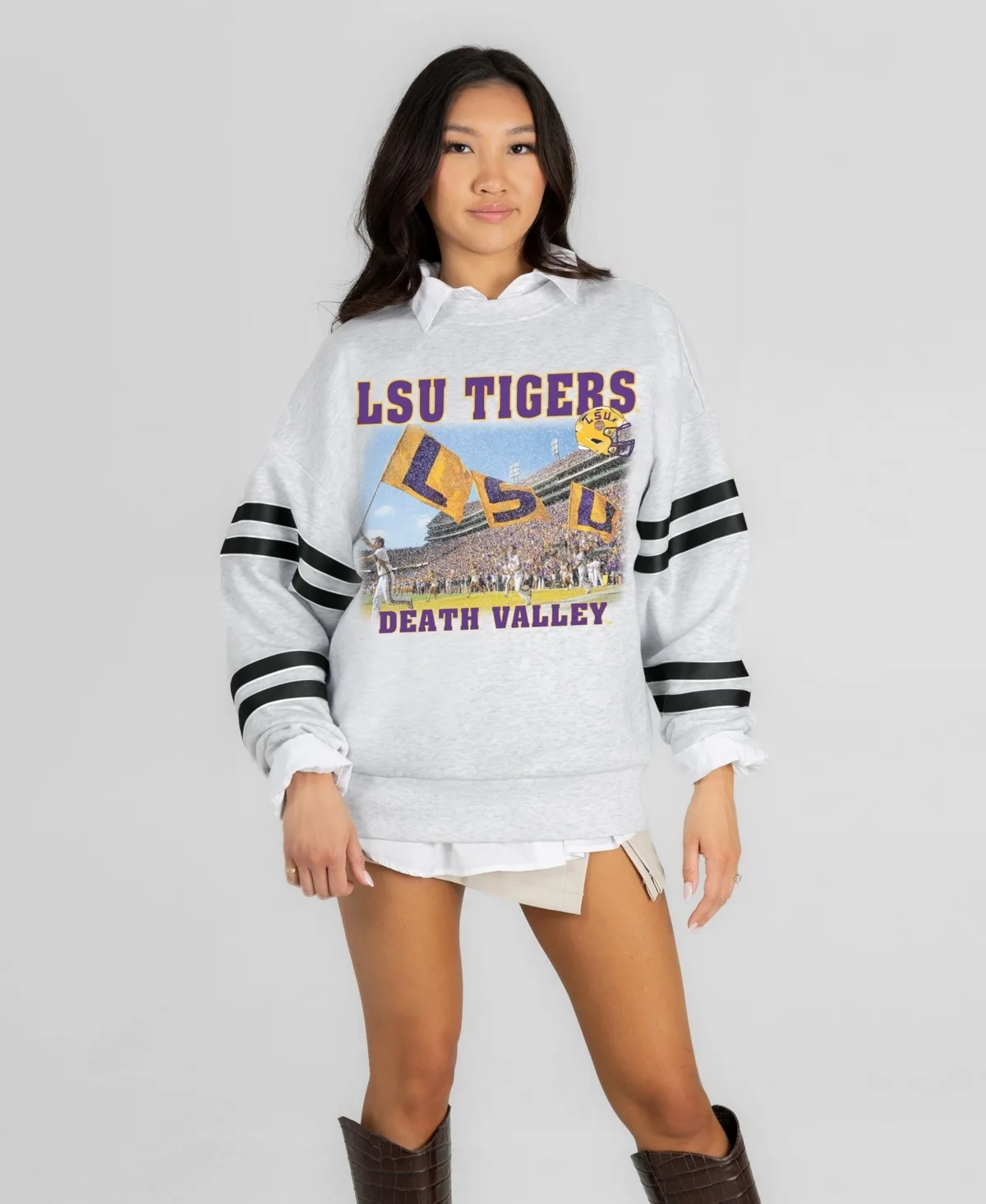 Lsu Tigers Off the Grid Oversized Fleece Sweatshirt
