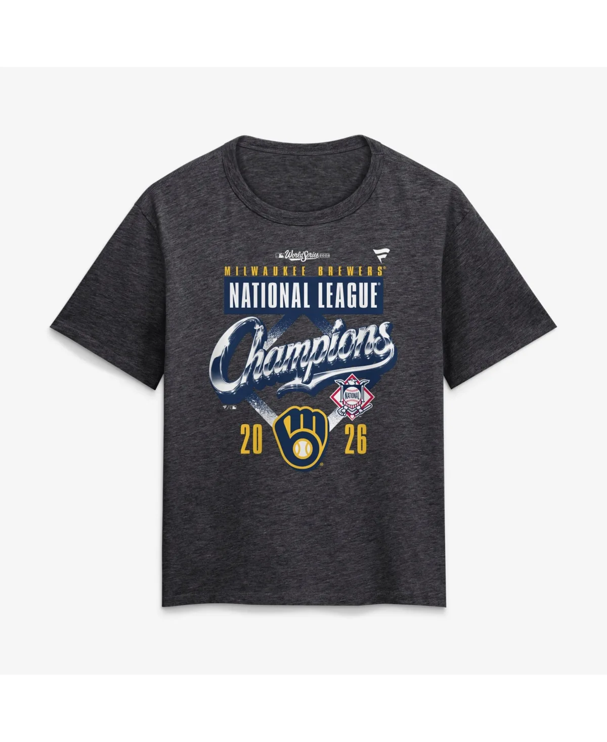 Milwaukee Brewers 2026 National League Champions Locker Room T-Shirt by Fanatics