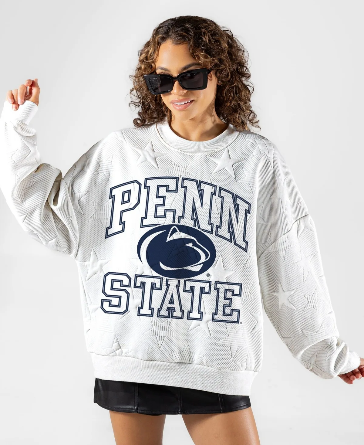 Penn State Nittany Lions Big Play Energy Tonal Star Embossed Sweatshirt