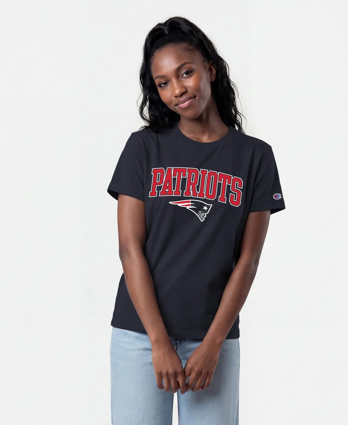 New England Patriots Arched Over Logo T-Shirt