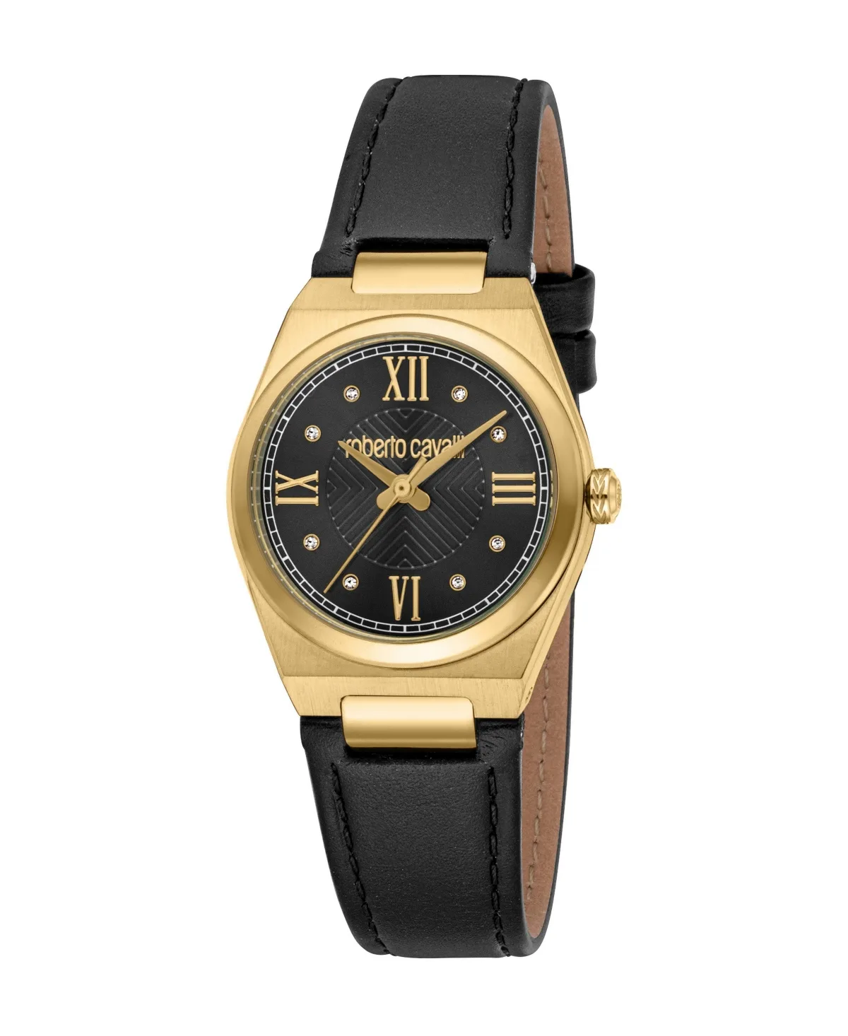 Quartz Leather Strap Watch by Roberto Cavalli