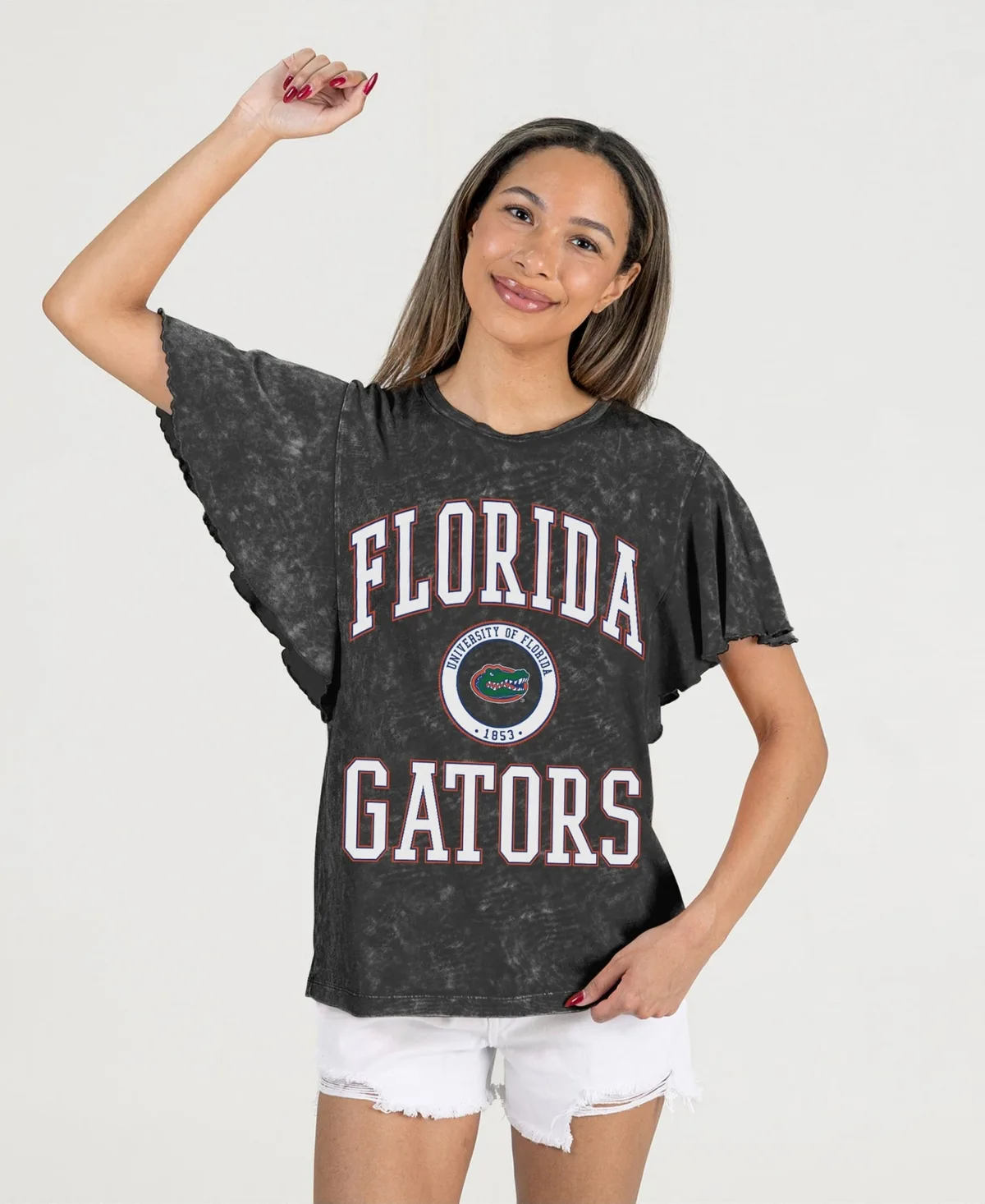 Florida Gators Relaxed Fit Victory Mode Flutter Sleeve T-Shirt by Gameday Couture