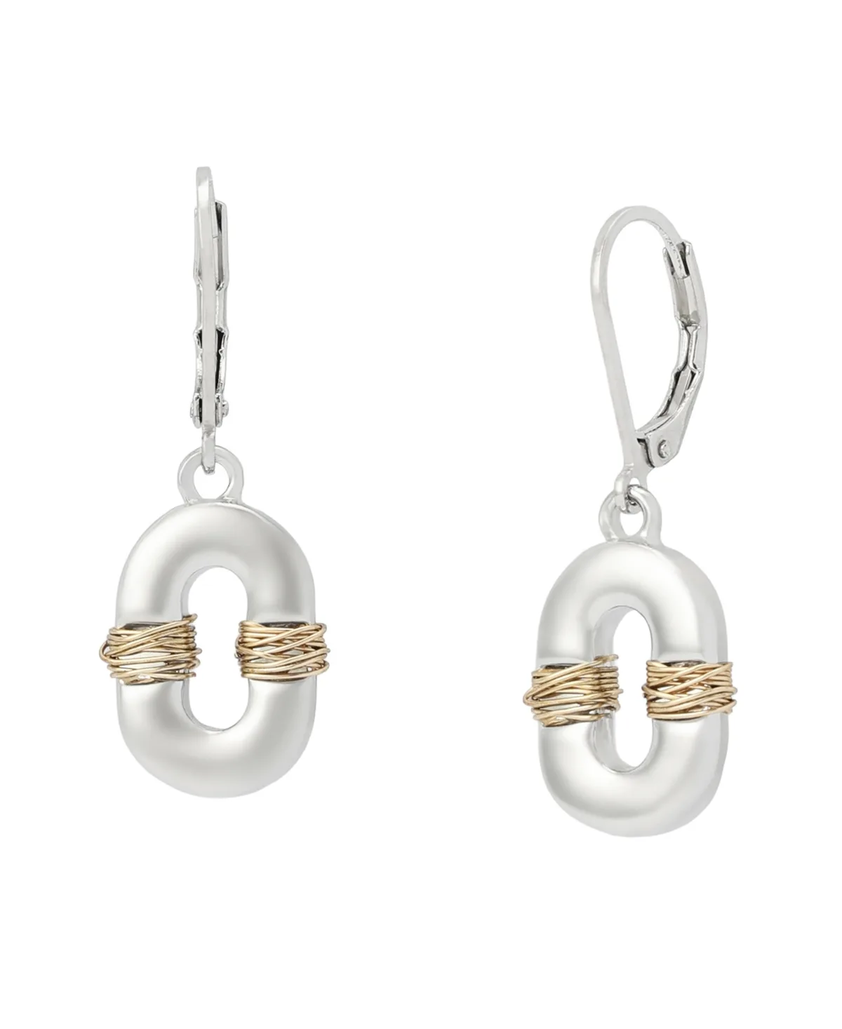 Robert Lee Morris Soho Two-Tone Leverback Drop Earrings by Lee