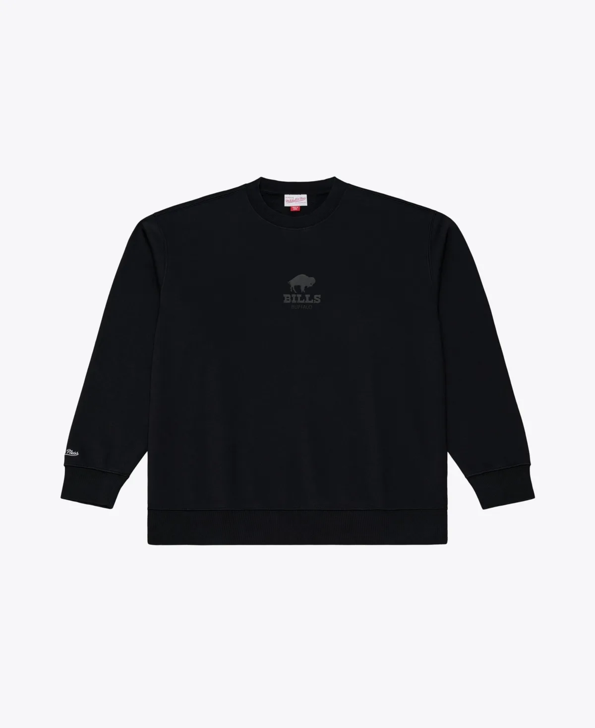 Buffalo Bills Core Essentials Micro Logo Fleece Sweatshirt by Mitchell & Ness