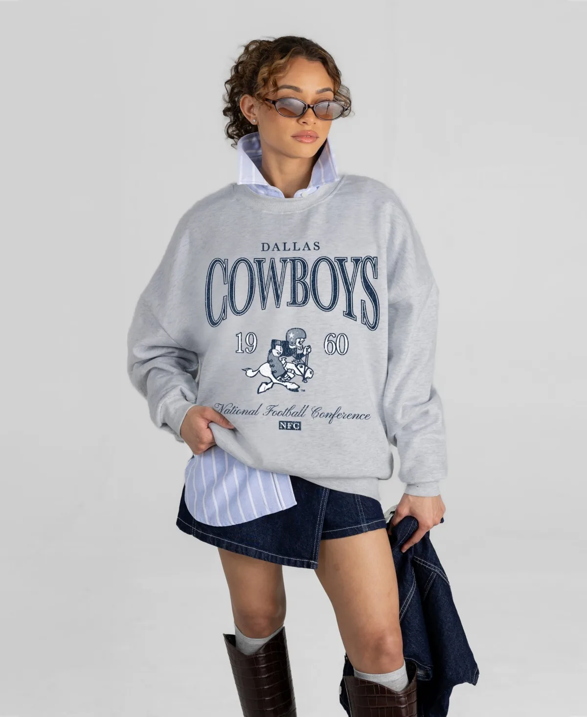 Dallas Cowboys Instant Classic Oversized Premium Drop Shoulder Sweatshirt