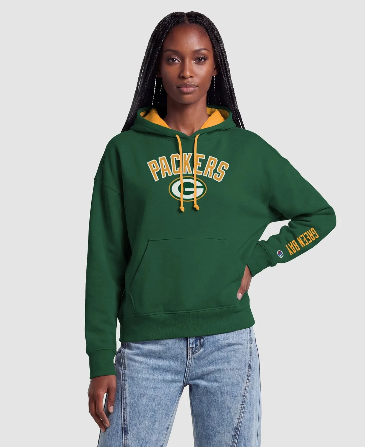 Green Bay Packers Contrast Liner Hoodie