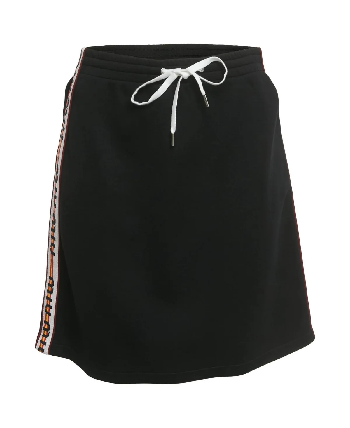 Pre-Owned Miu Miu Logo Side Stripe Jersey Mini Skirt by Miu Miu
