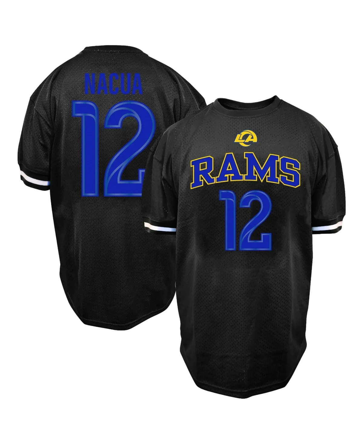 Puka Nacua Los Angeles Rams Mesh Name & Number T-Shirt by Fanatics