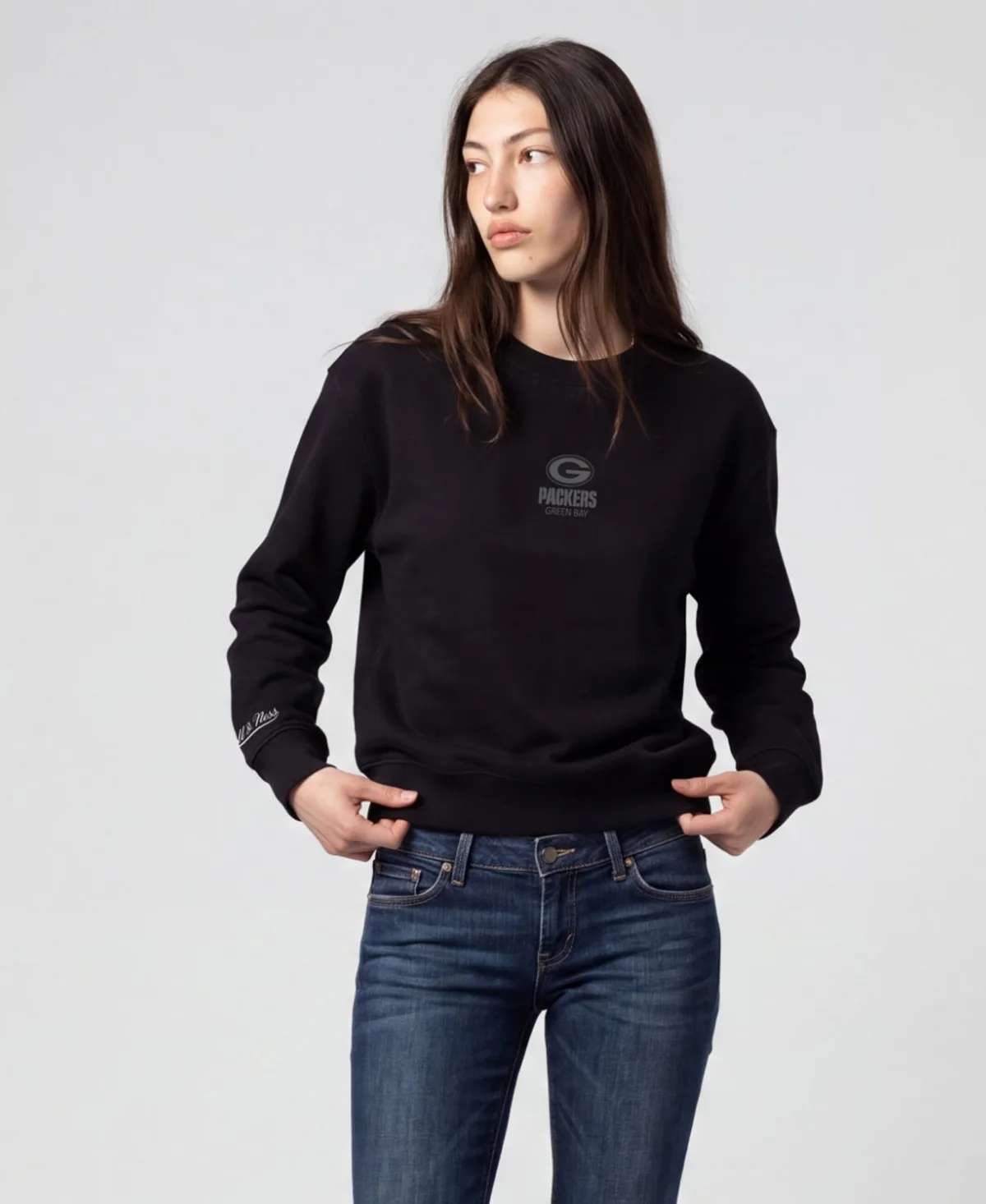 Green Bay Packers Core Essentials Micro Logo Fleece Sweatshirt