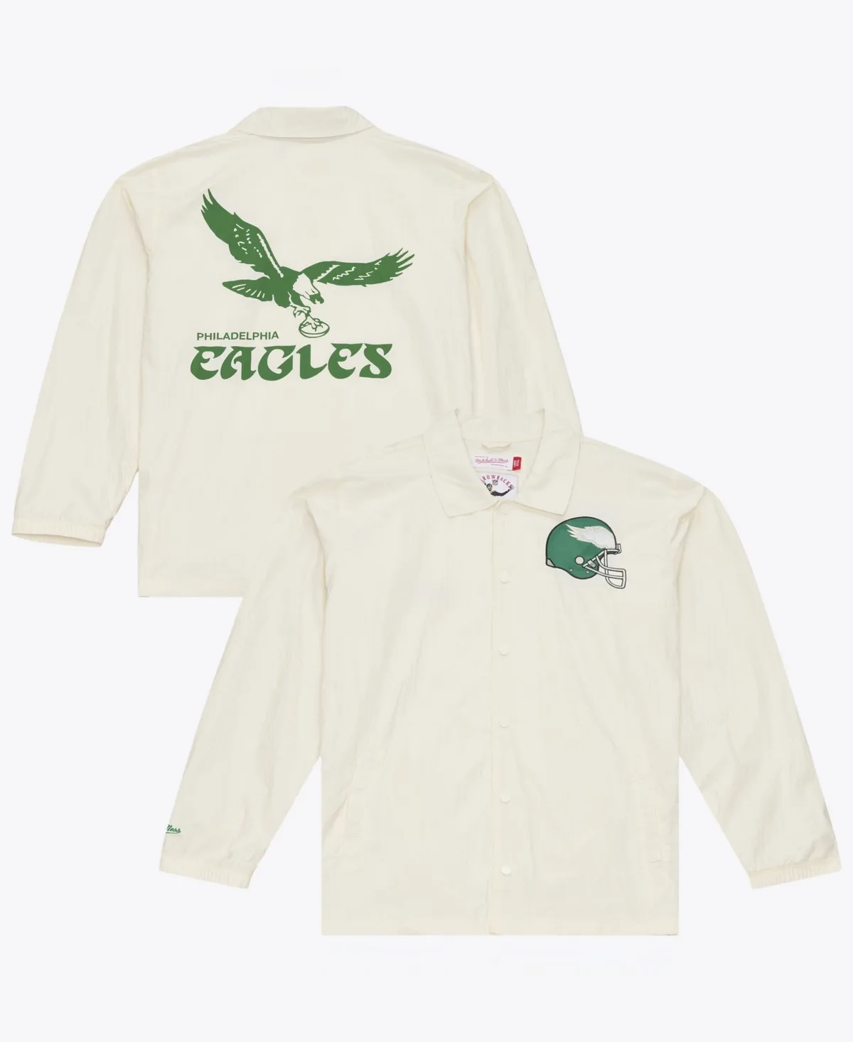 Philadelphia Eagles Retro Roots Coaches Jacket by Mitchell & Ness