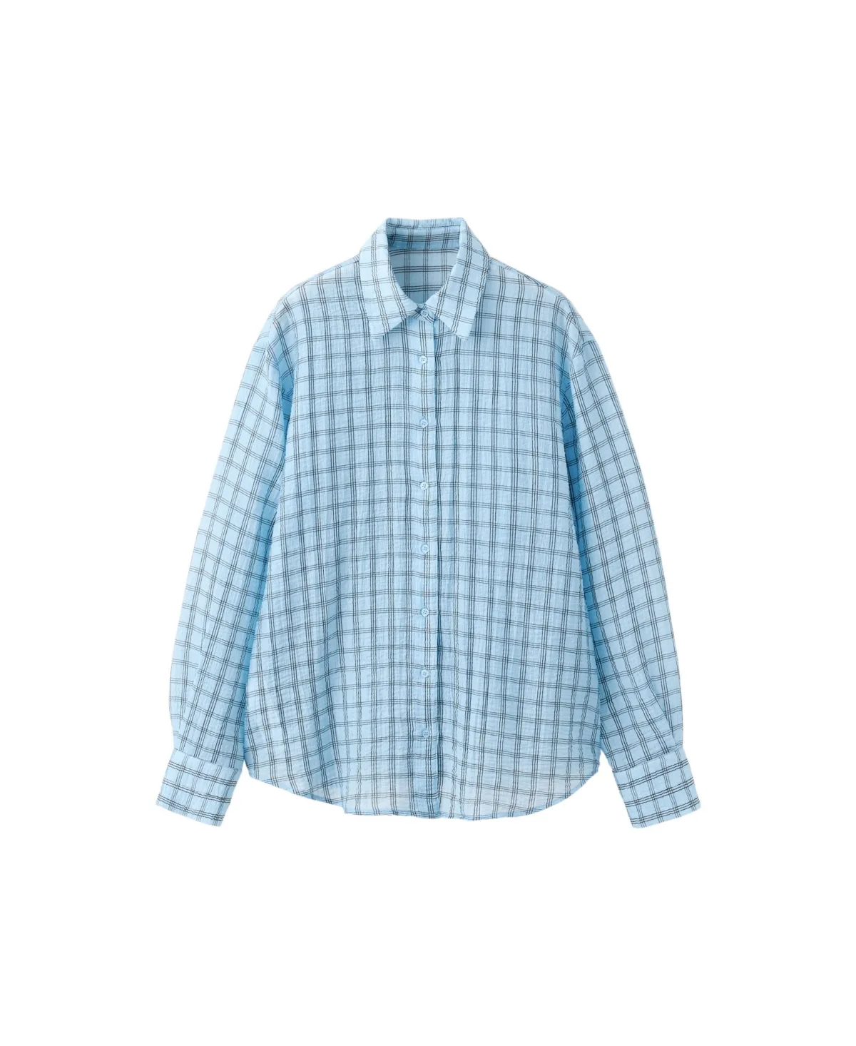 Plaid Long-Sleeve Lyocell-Blend Shirt by Mango
