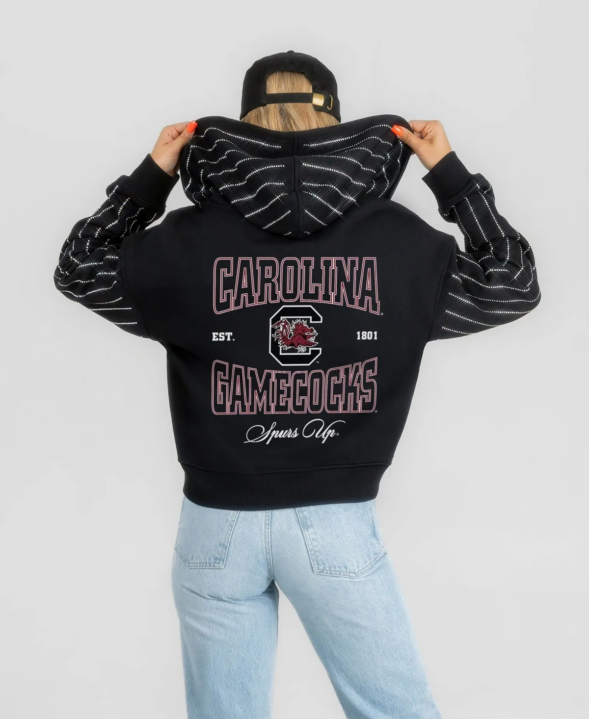 South Carolina Gamecocks Eyes on the Prize Mid-Crop Full-Zip Hoodie