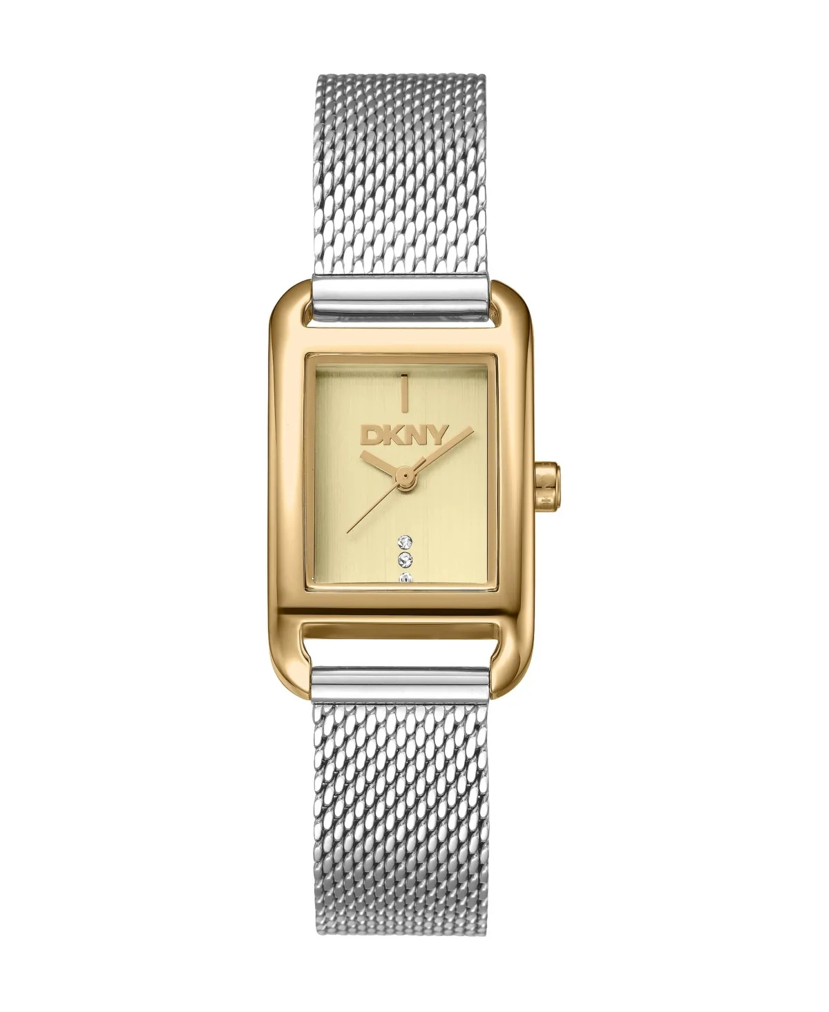 Quartz Analog Silver Stainless Steel Bracelet Watch, 21 mm