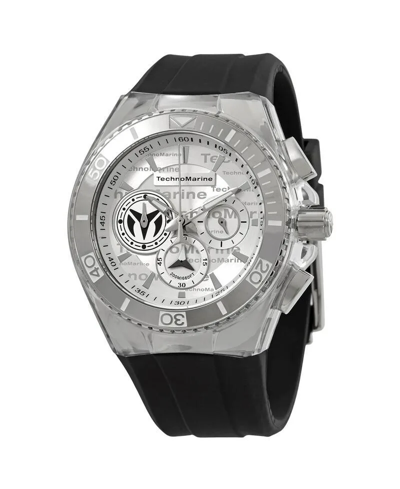 Quartz Water-Resistant Cruise California Rubber Watch, 46.65mm by Technomarine