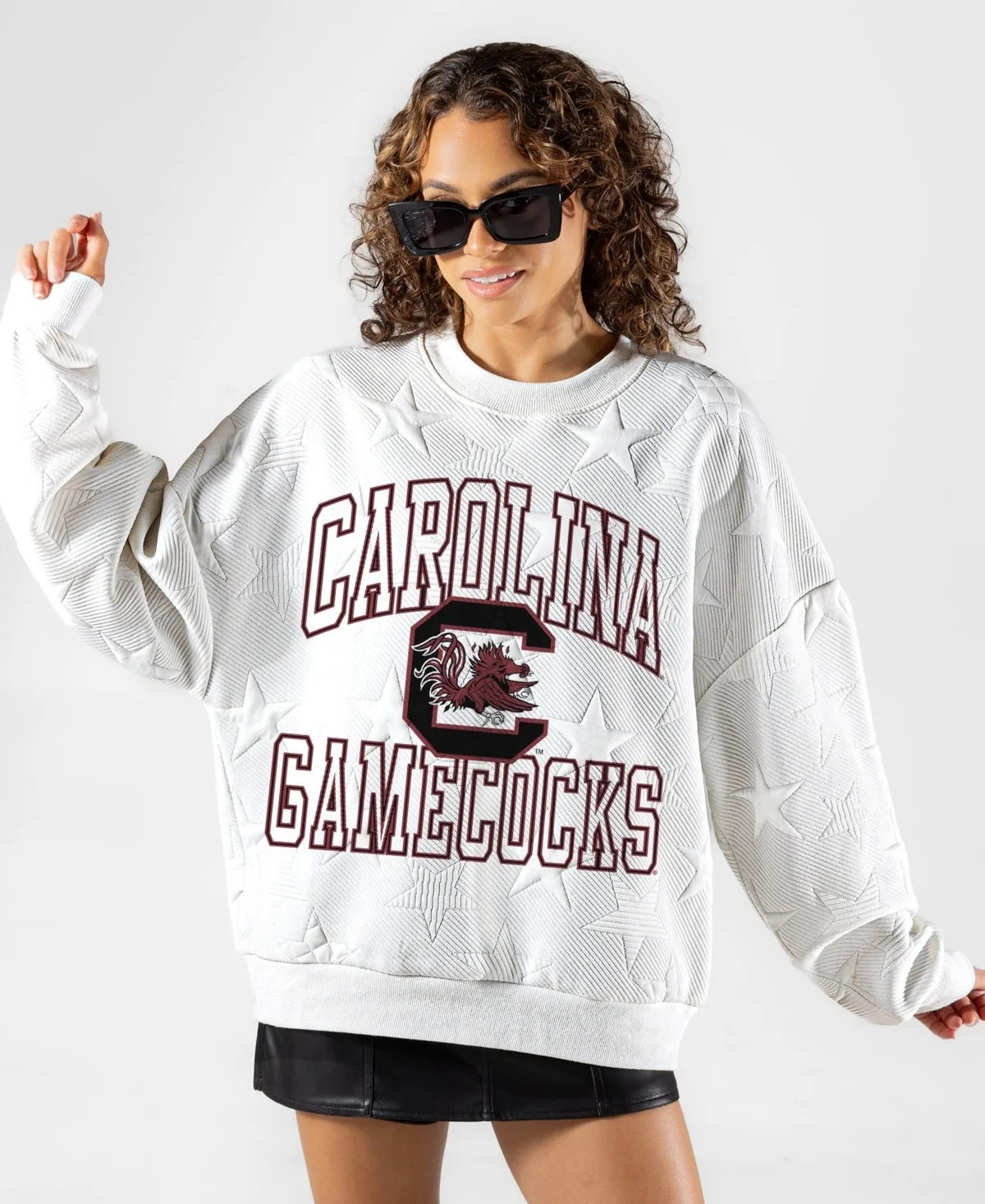 South Carolina Gamecocks Big Play Energy Tonal Star Embossed Sweatshirt