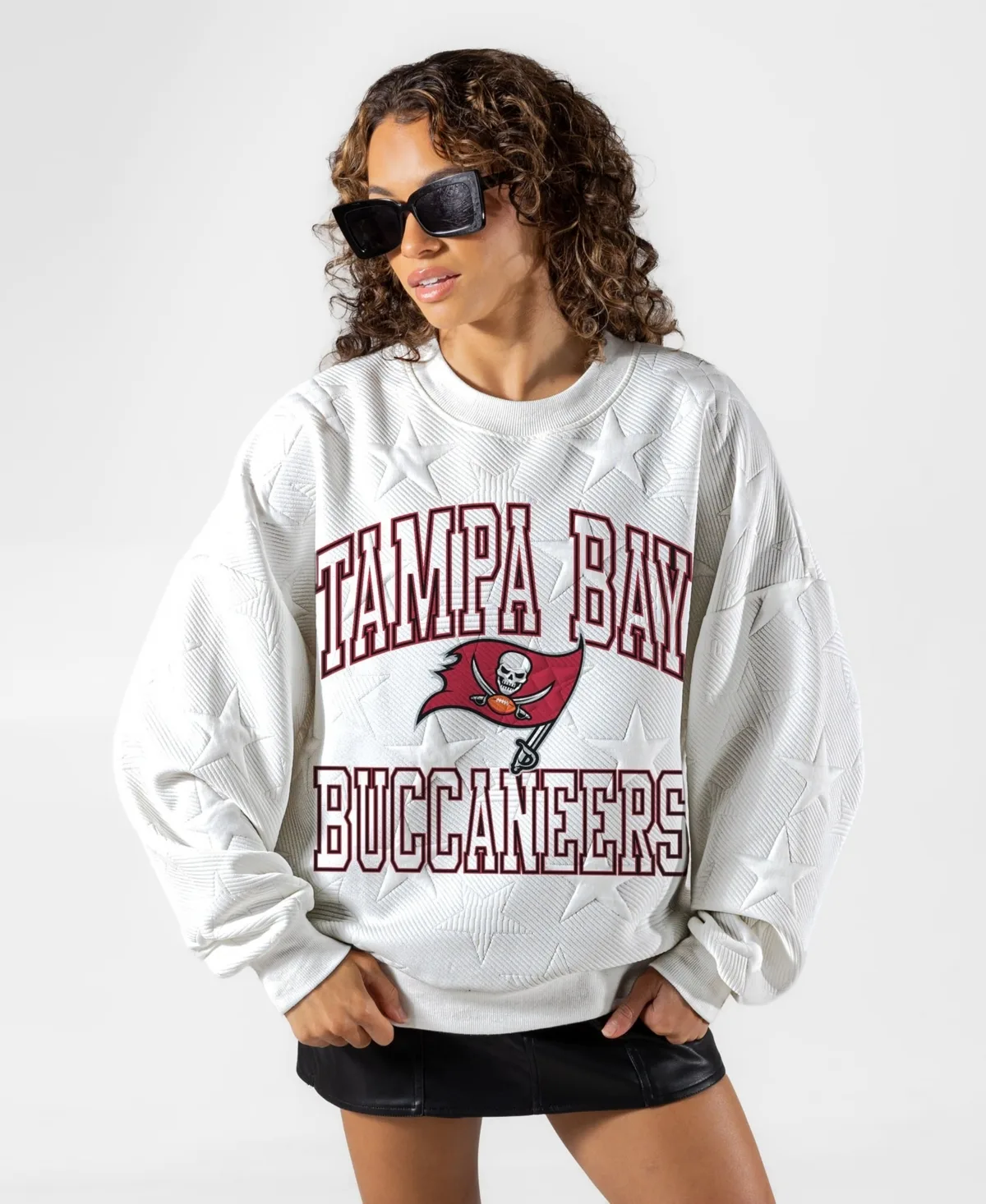 Tampa Bay Buccaneers Big Play Energy Tonal Star Embossed Sweatshirt