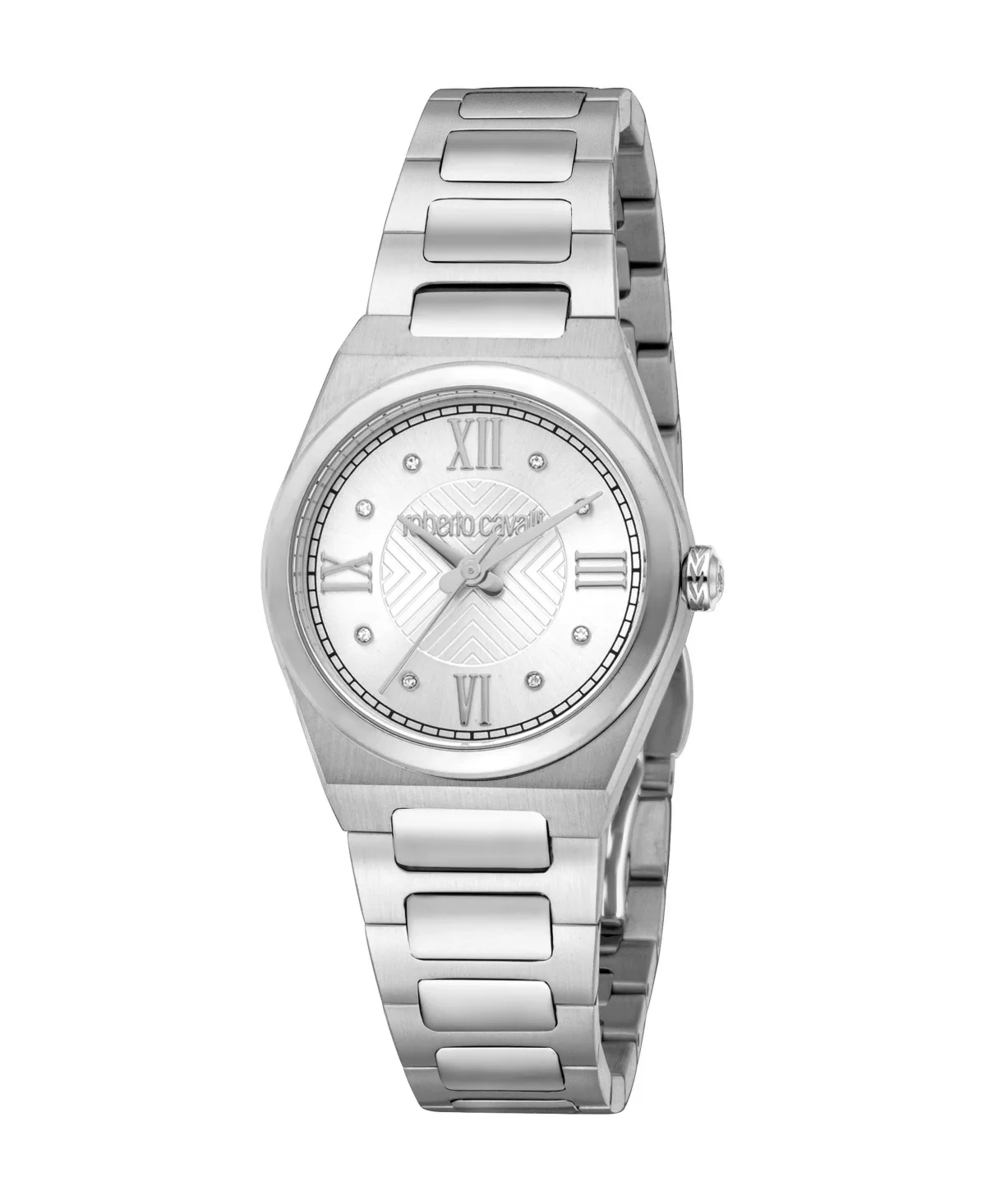 Quartz Silver Stainless Steel Bracelet Watch by Roberto Cavalli