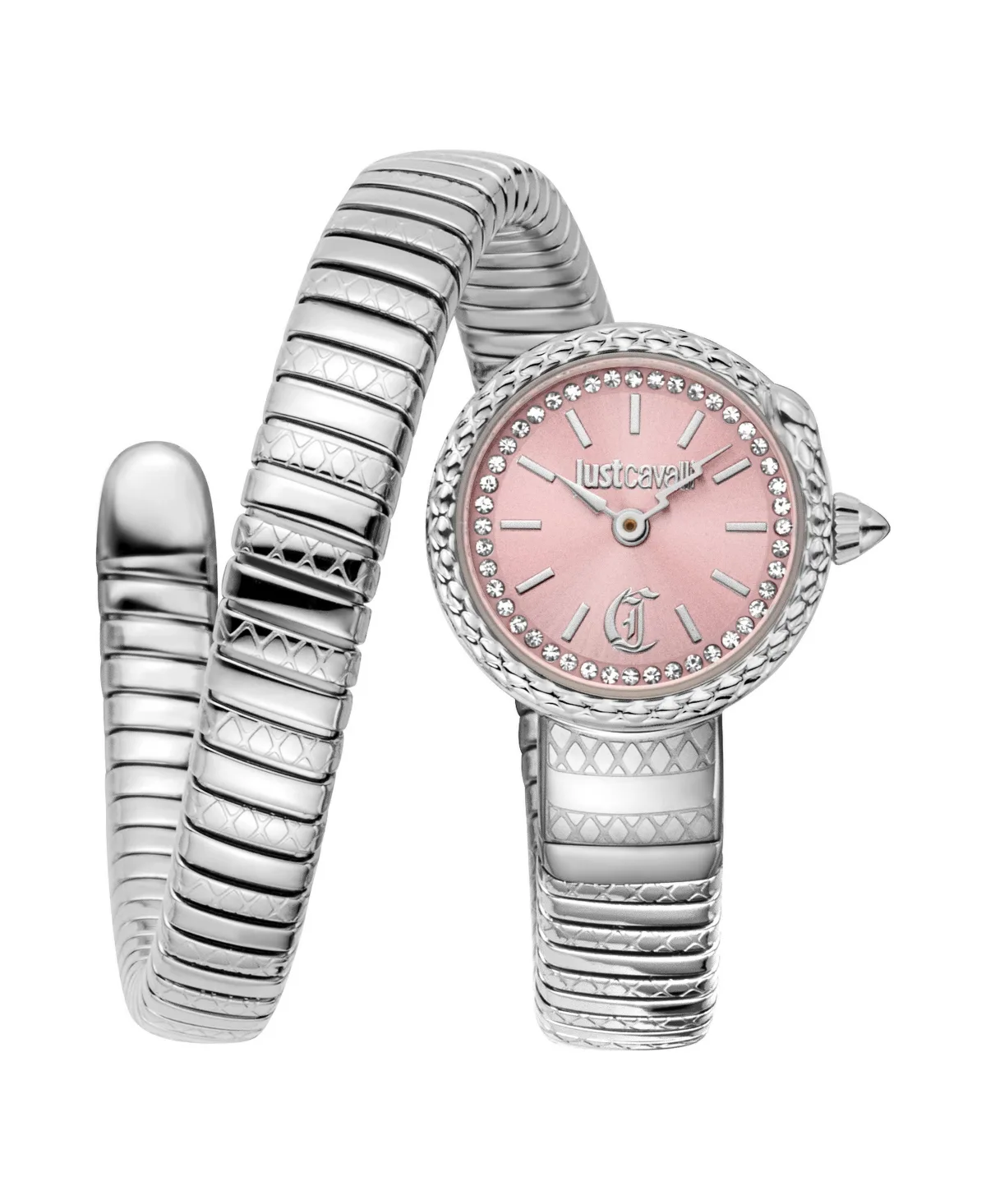 Quartz Silver Stainless Steel Bracelet Watch by Just Cavalli