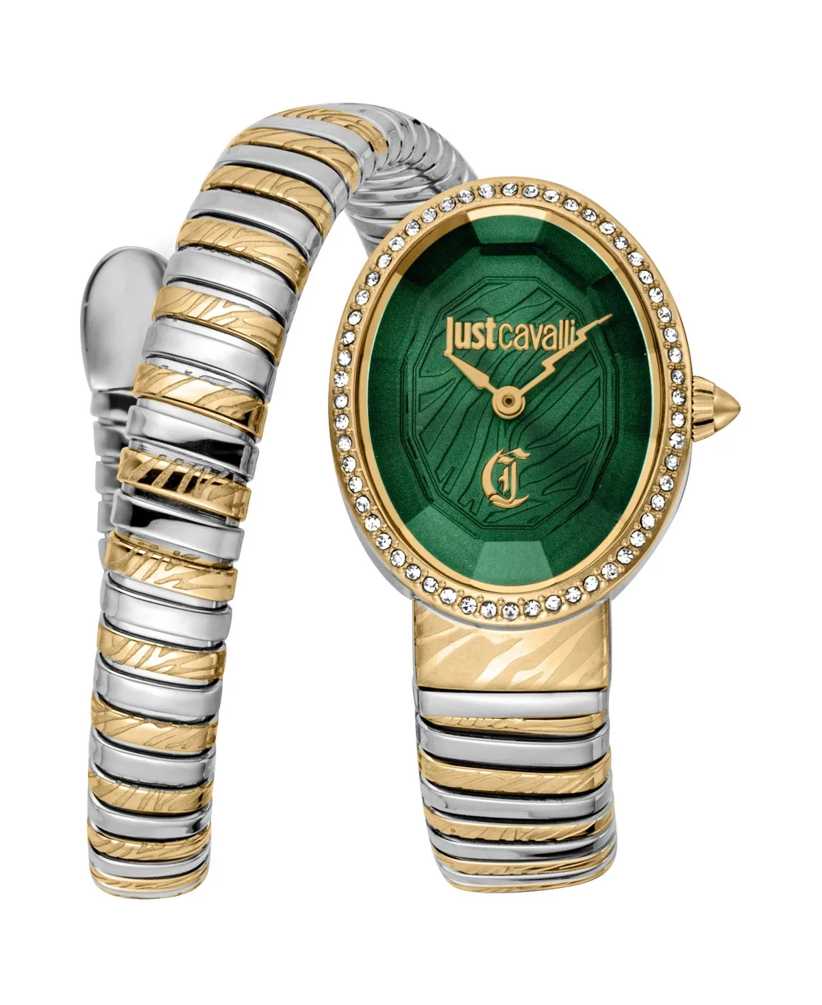 Quartz Two Tone Stainless Steel Bracelet Watch by Just Cavalli