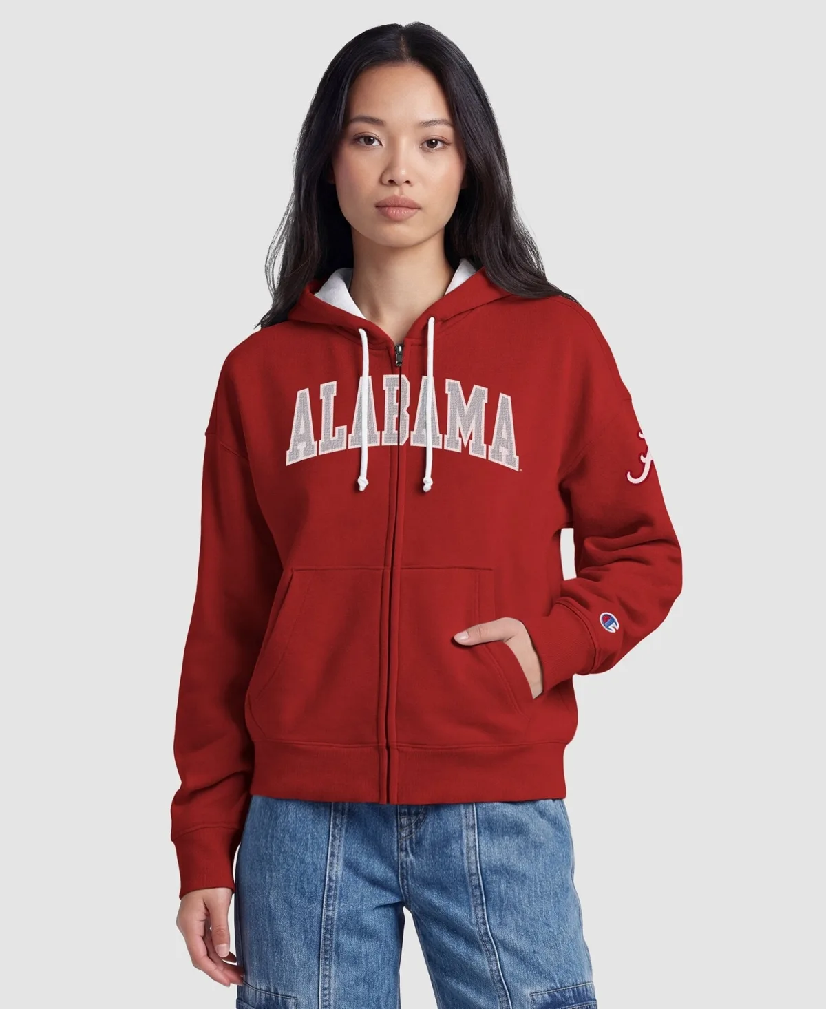 Alabama Crimson Tide Arch Full-Zip Fleece Hoodie