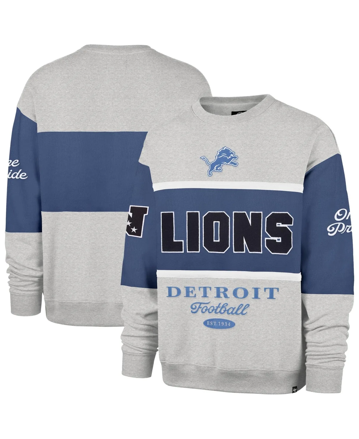 Detroit Lions Blockfield Maximalist Sweatshirt