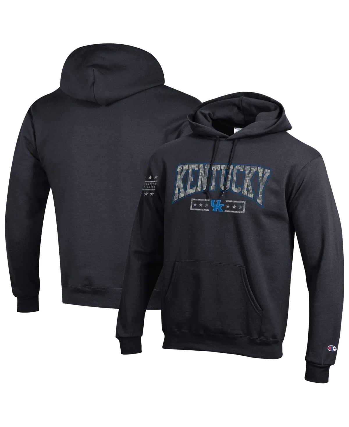 Kentucky Wildcats Operation Hat Trick Camo Script Powerblend Fleece Hoodie