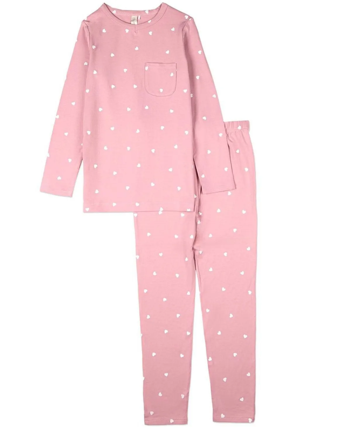 2 Piece Kind Hearts Rayon-Blend Pull-On Lounge Set by Memoi