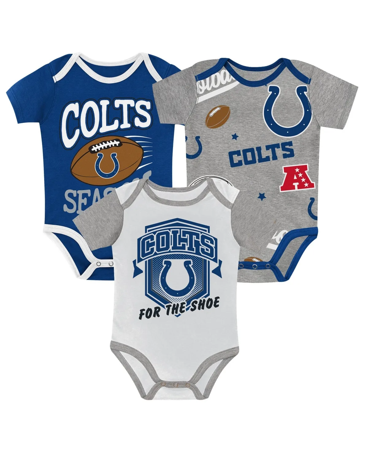 Indianapolis Colts First Round Pick 3-Piece Bodysuit Set by Outerstuff