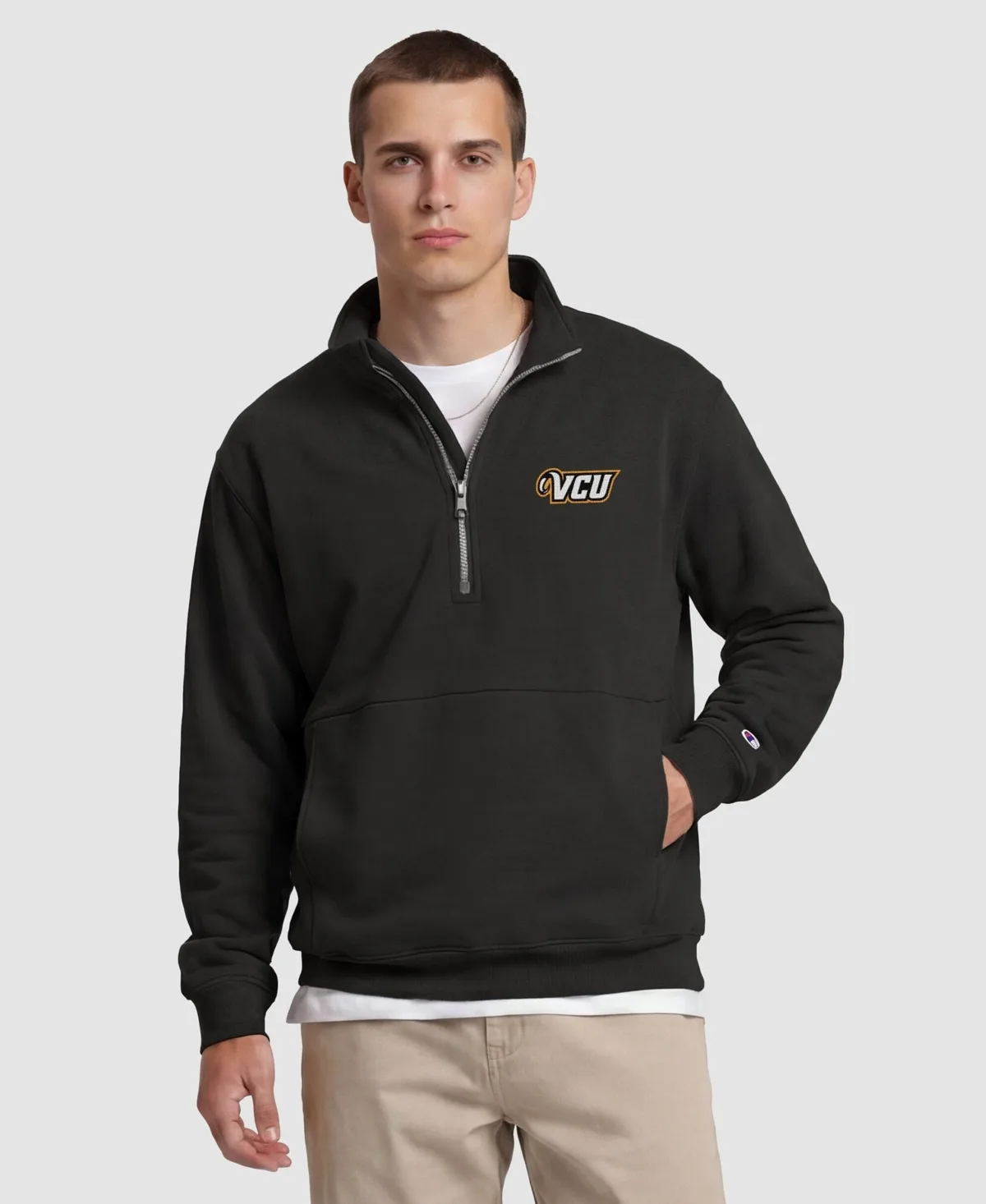 VCU Rams Quarter-Zip Fleece Pullover by Champion
