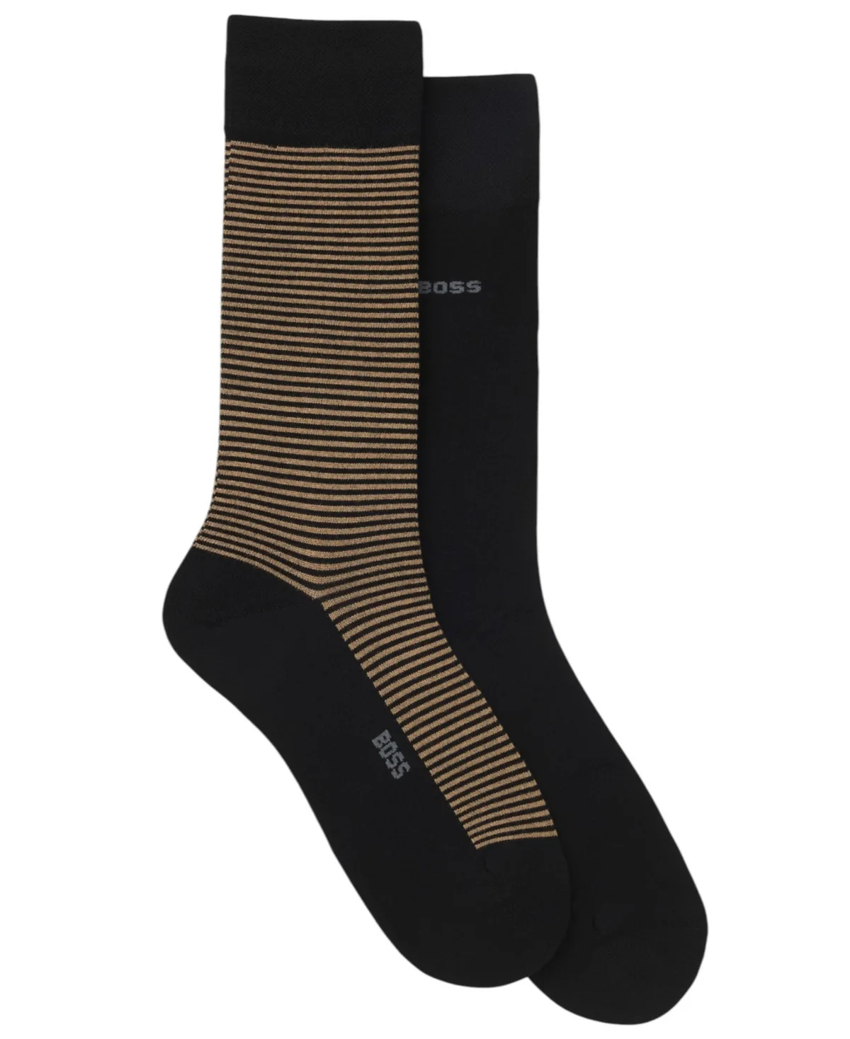 Striped Crew Socks, 2-Pack