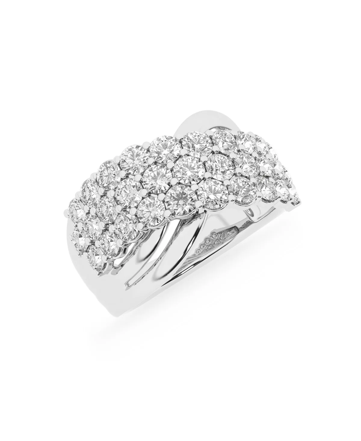 Certified Lab-Grown Round Diamond Ring (2 1/2 ct. t.w.) in 14k White Gold by Badgley Mischka